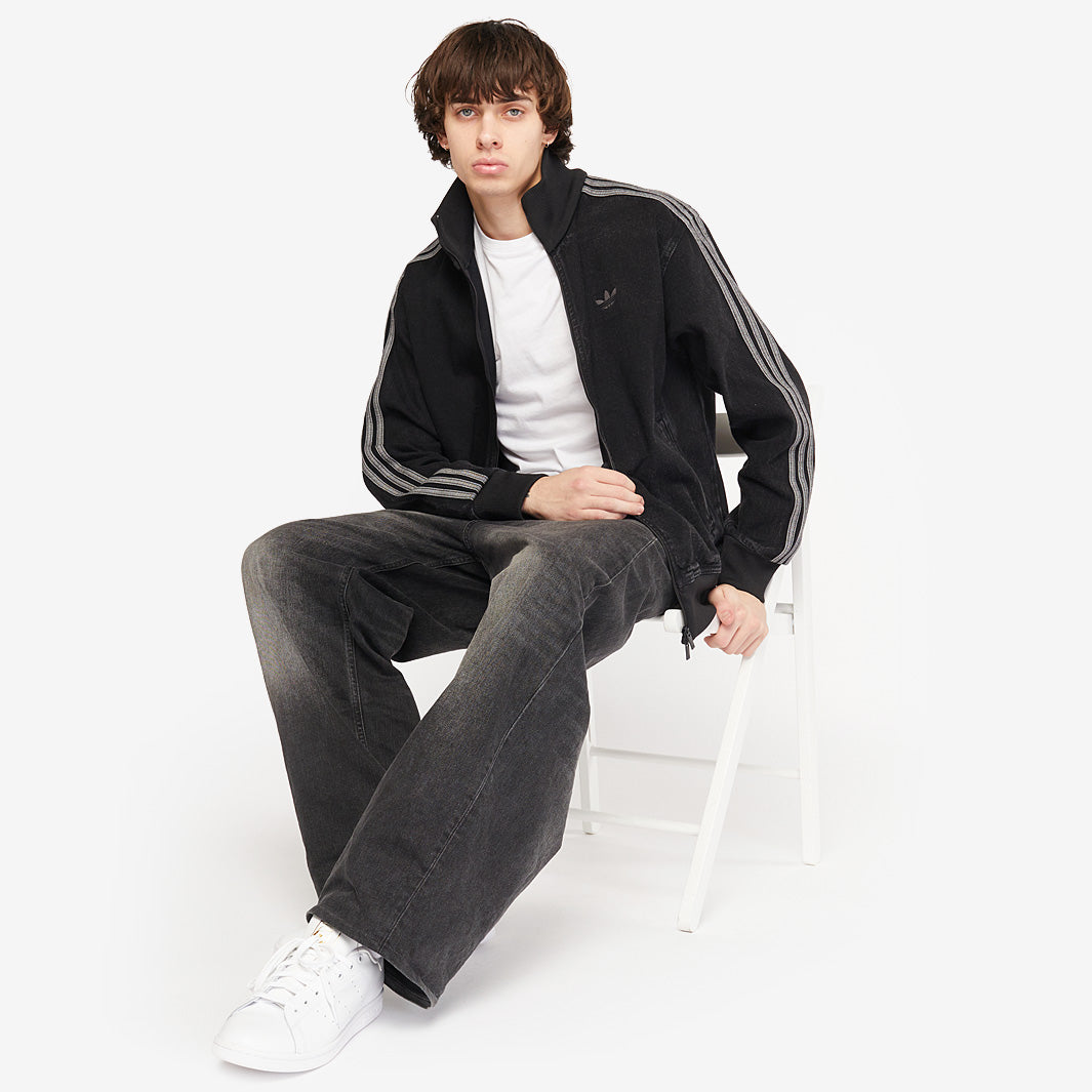 adidas Originals Adicolor Denim Firebird Track Top - True Black