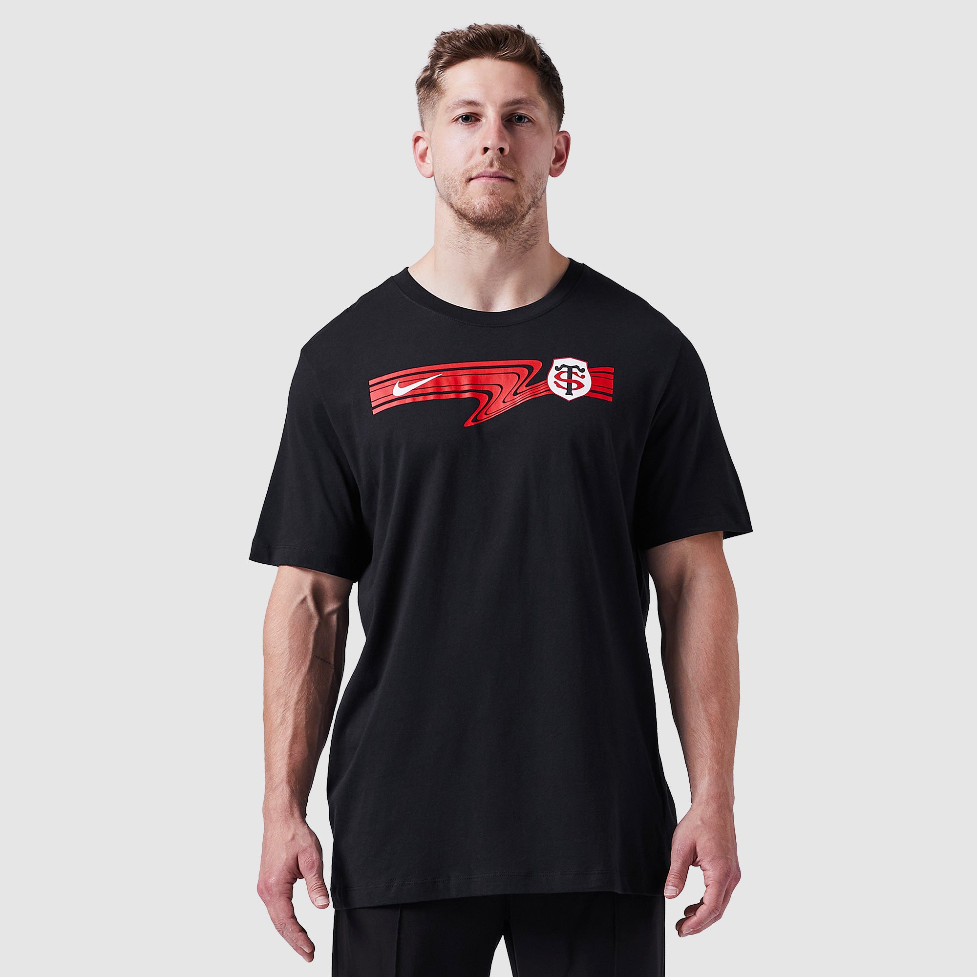 Nike Stade Toulousain 24/25 City Pack Loose Fit Tee - Black - Mens