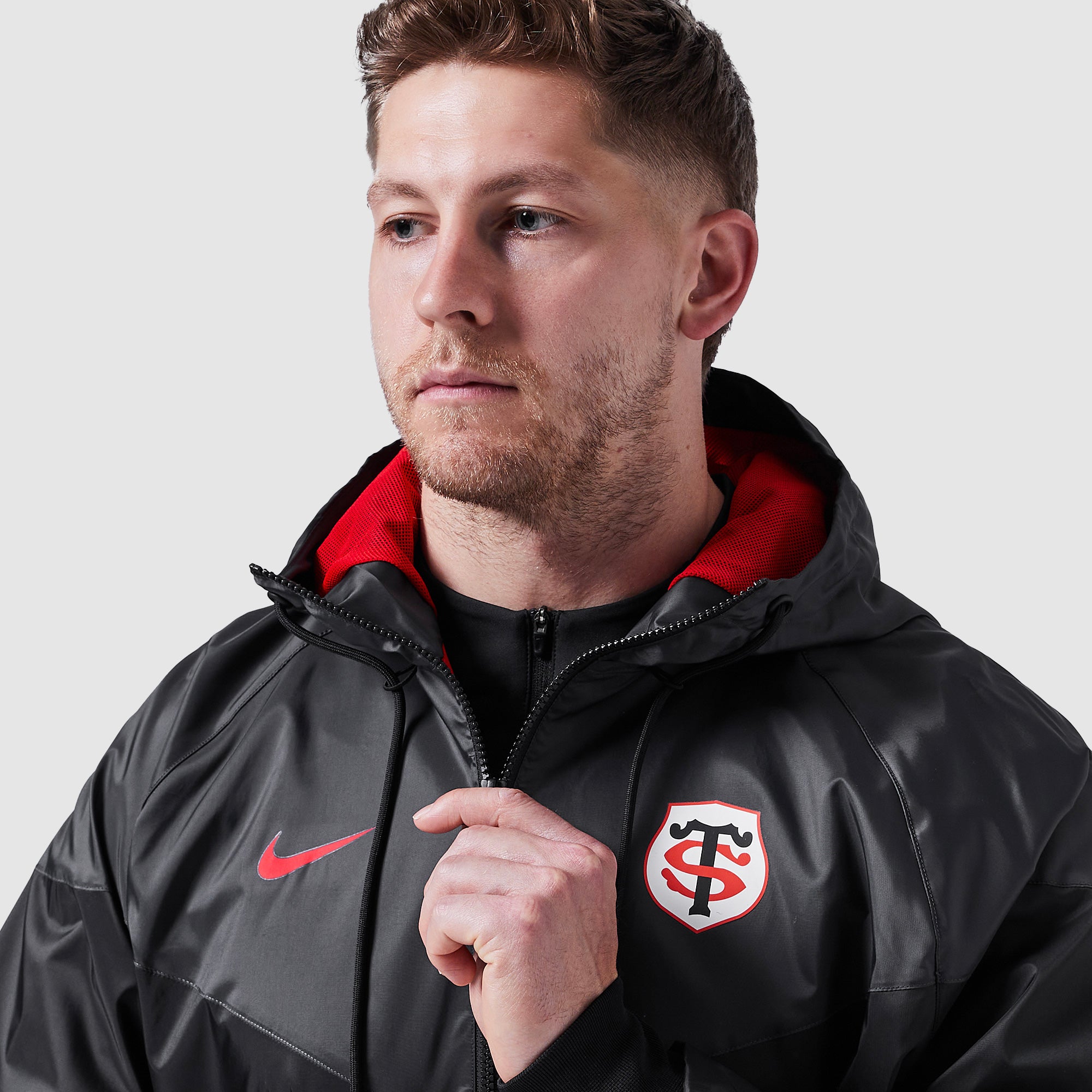 Nike Stade Toulousain 25/26 Windrunner Jacket - Black/Anthracite