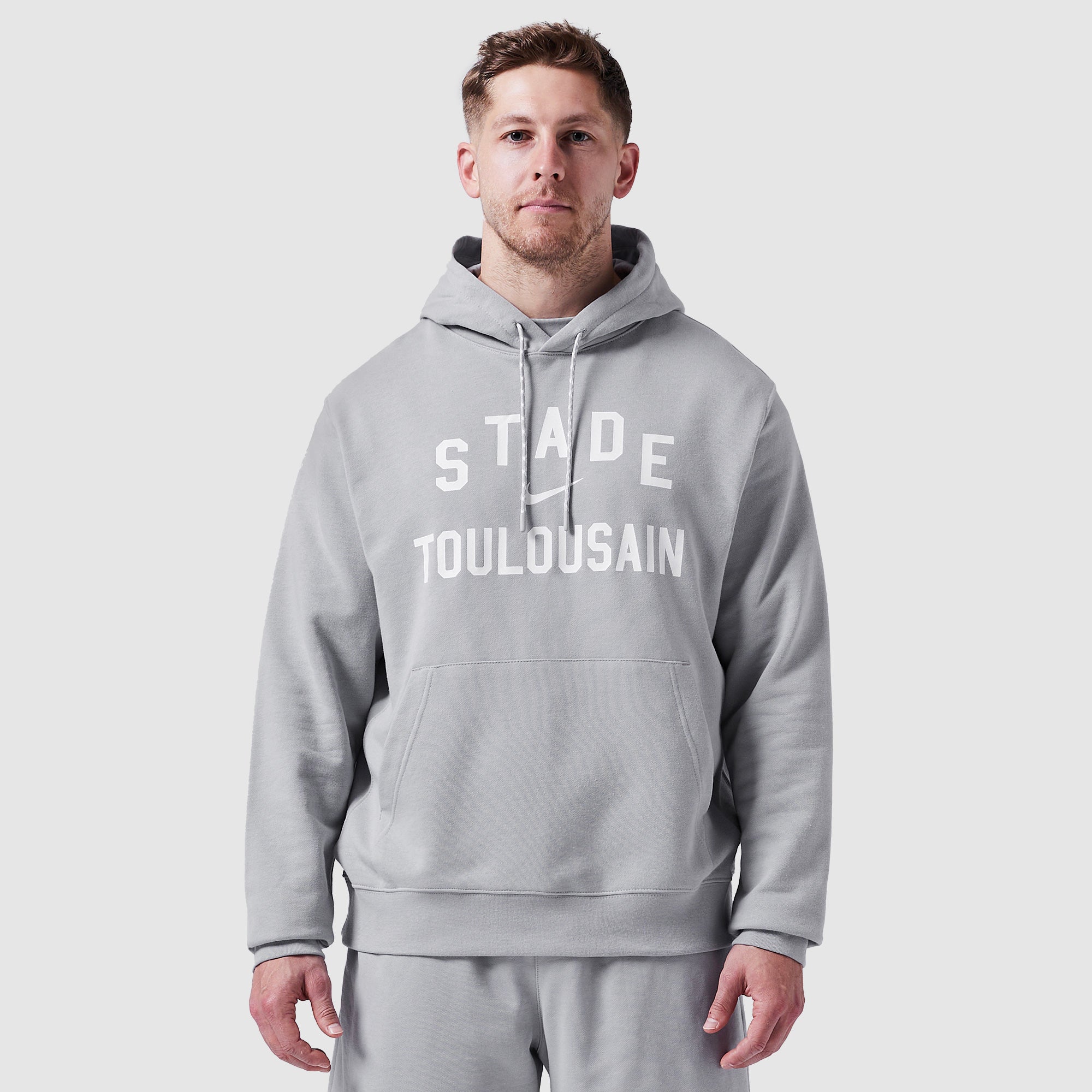 【未使用】STADE TOULOUSAIN DOWN HOODIE S Nike Stade Toulousain 24/25 Hoodie - Charcoal Heather/Black - Mens