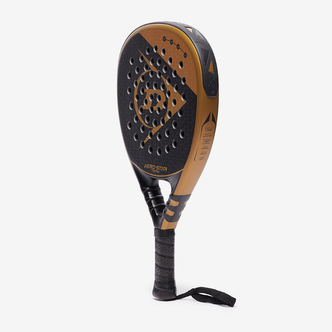 Dunlop Aero-Star Team Padel Racket - Black/Gold - Adult Padel Rackets