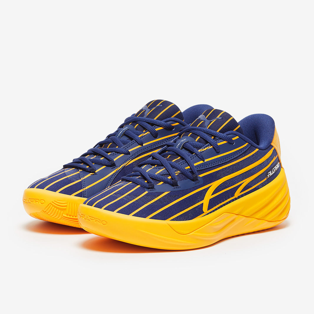 Puma All-Pro Nitro Pinstripes - Blue/Yellow - Trainers - Mens Shoes