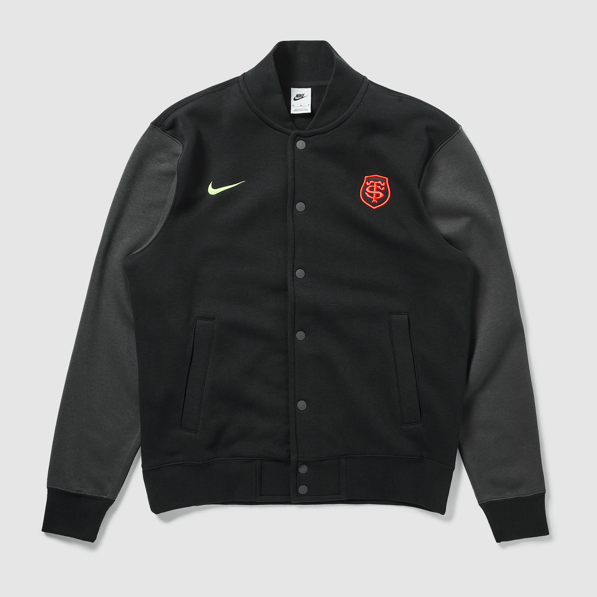 Nike Stade Toulousain 24/25 Hoodie - Charcoal Heather/Black - Mens