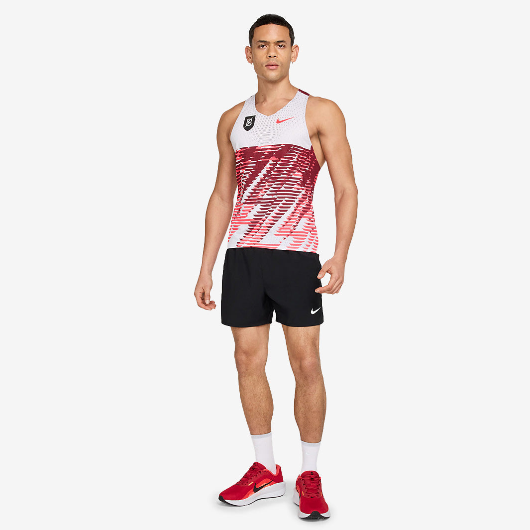 Nike Dri-FIT ADV Aeroswift Singlet 25 - White/Team Red/(Bright