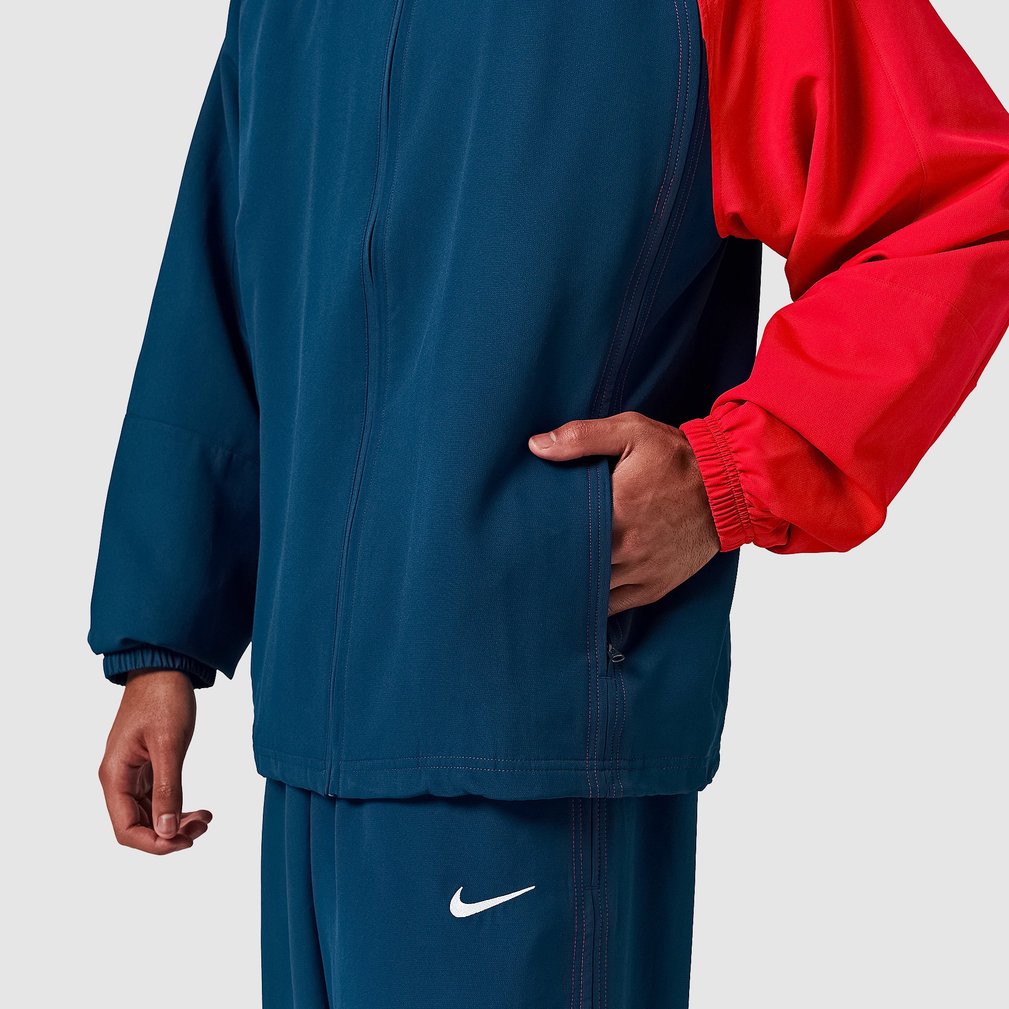 Nike USA 2004 Re-Issue Track Jacket - Coastal Blue/University Red