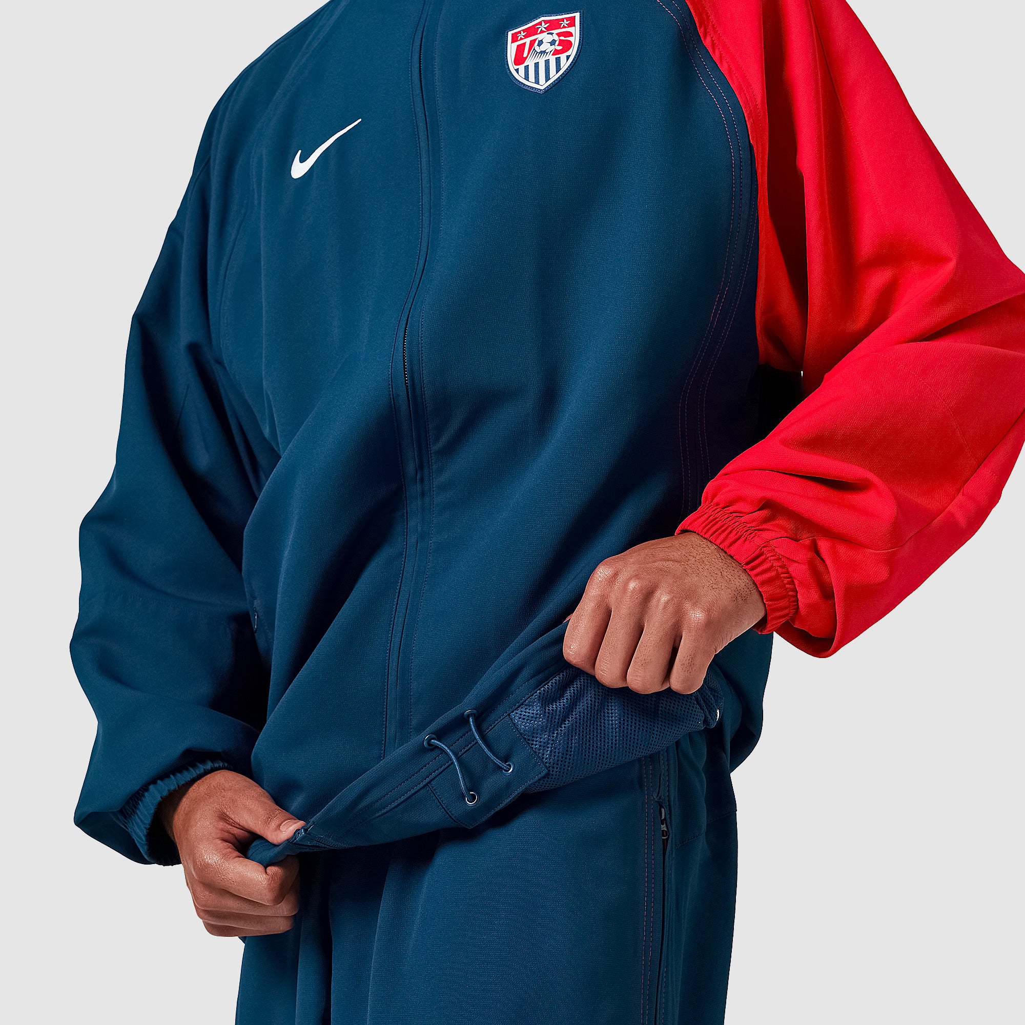 Nike USA 2004 Re-Issue Track Jacket - Coastal Blue/University Red