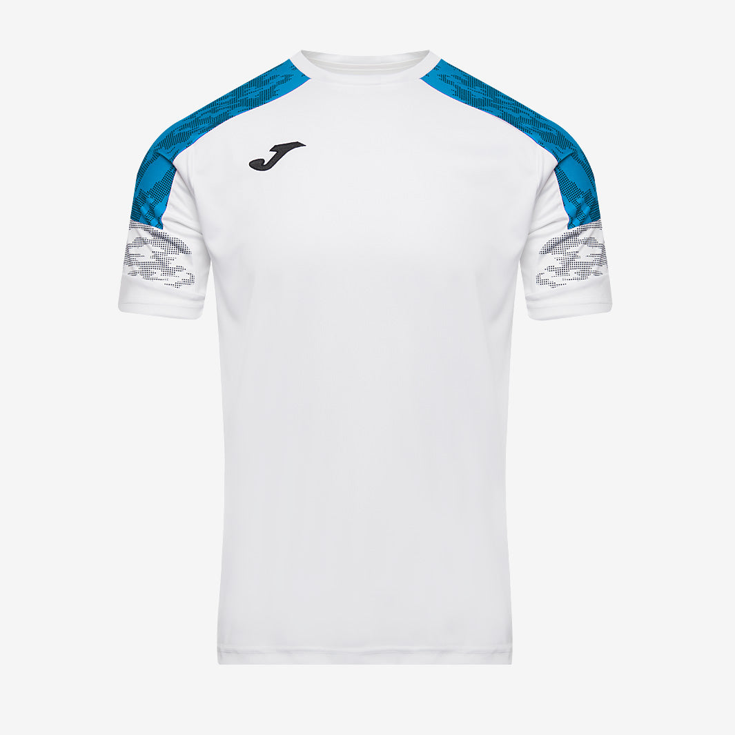 Joma Championship VIII SS Shirt - White/Red - Mens Football Teamwear