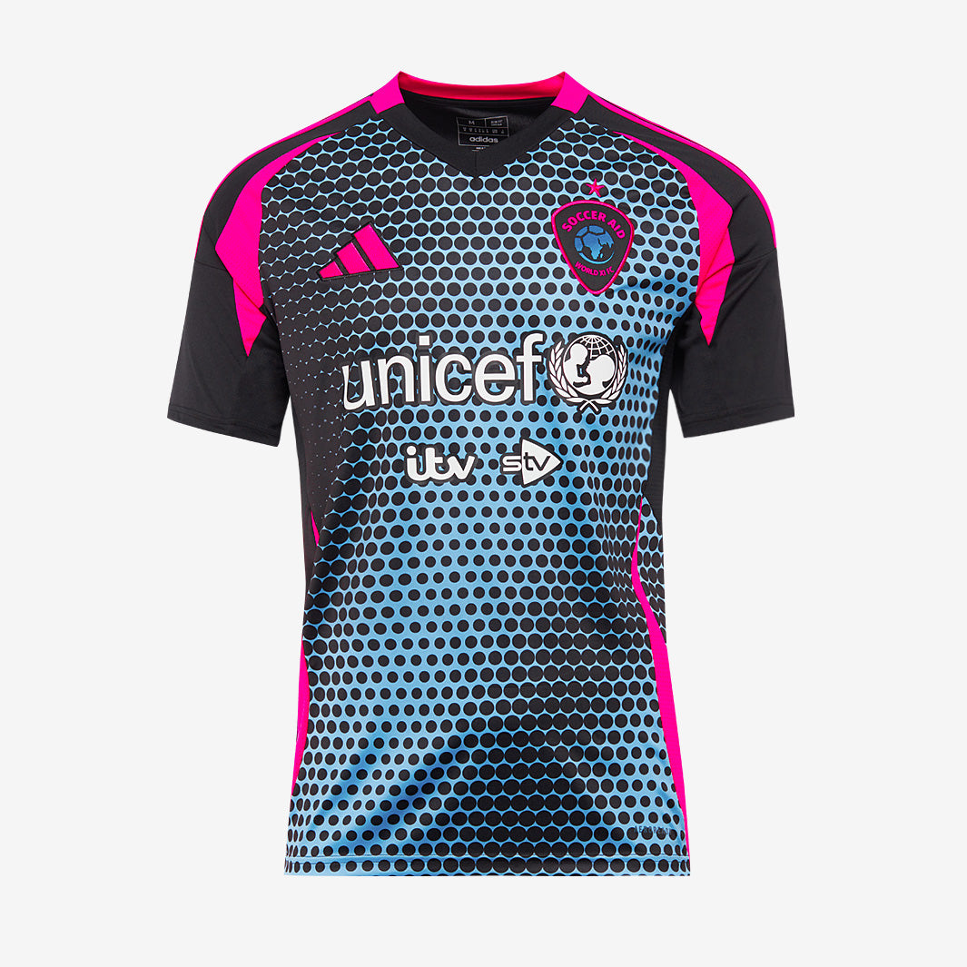 adidas Soccer Aid 2025 World XI Shirt - Black/Pink/Blue - Mens Replica
