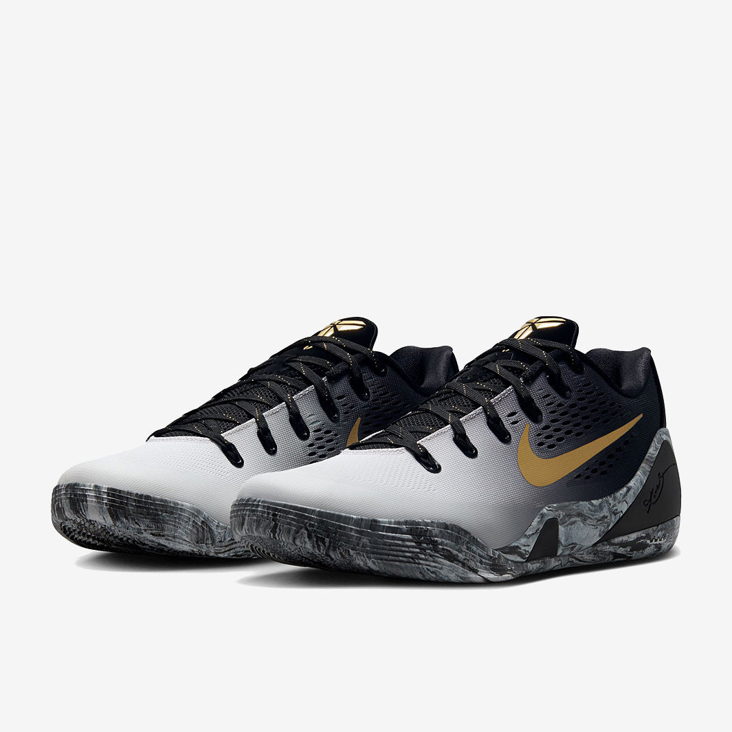 Nike Kobe IX Elite Low ProTro - Black/Metallic Gold/White - Mens Shoes