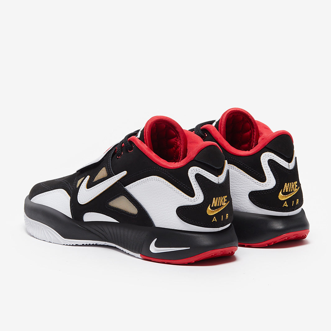 Nike Prime 93 - Black/White/Fire Red/Metallic Gold - Mens Shoes