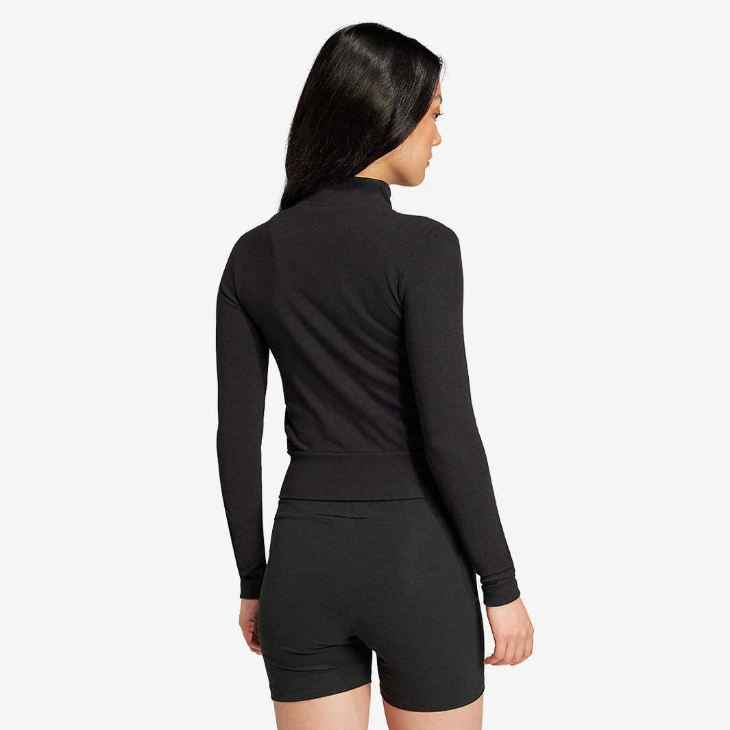 adidas Originals Essentials Full-Zip Track Top - Black - Tops -