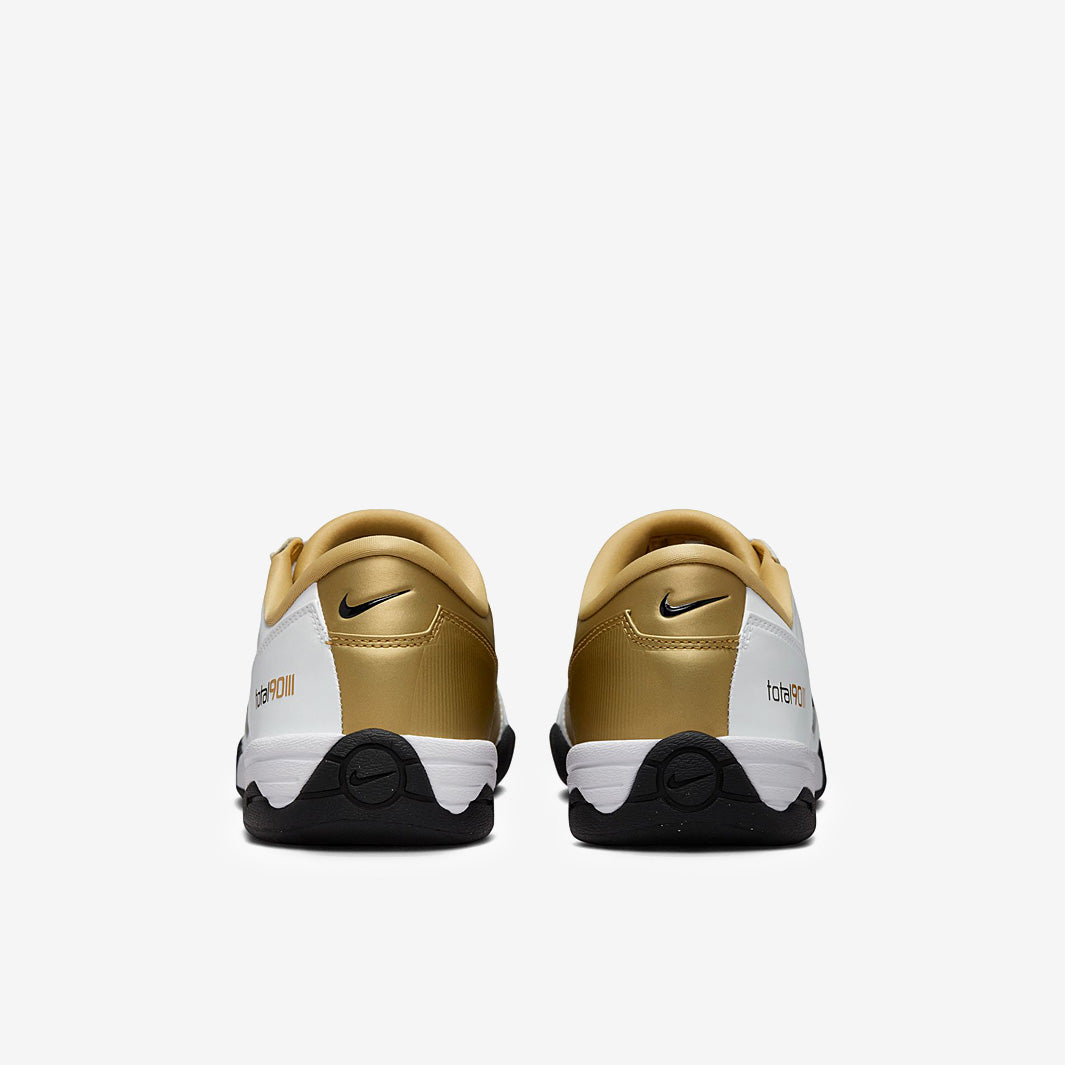 Nike Sportswear T90 SP - White/Black/Metallic Gold - Trainers