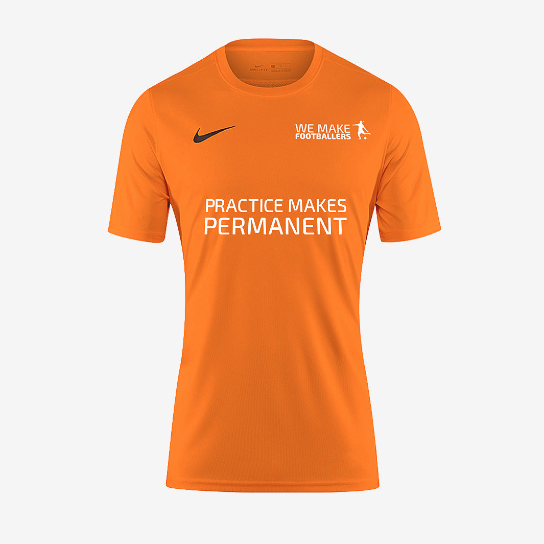 We Make Footballers - Park VII SS Shirt - Safety Orange/Black - Partner ...