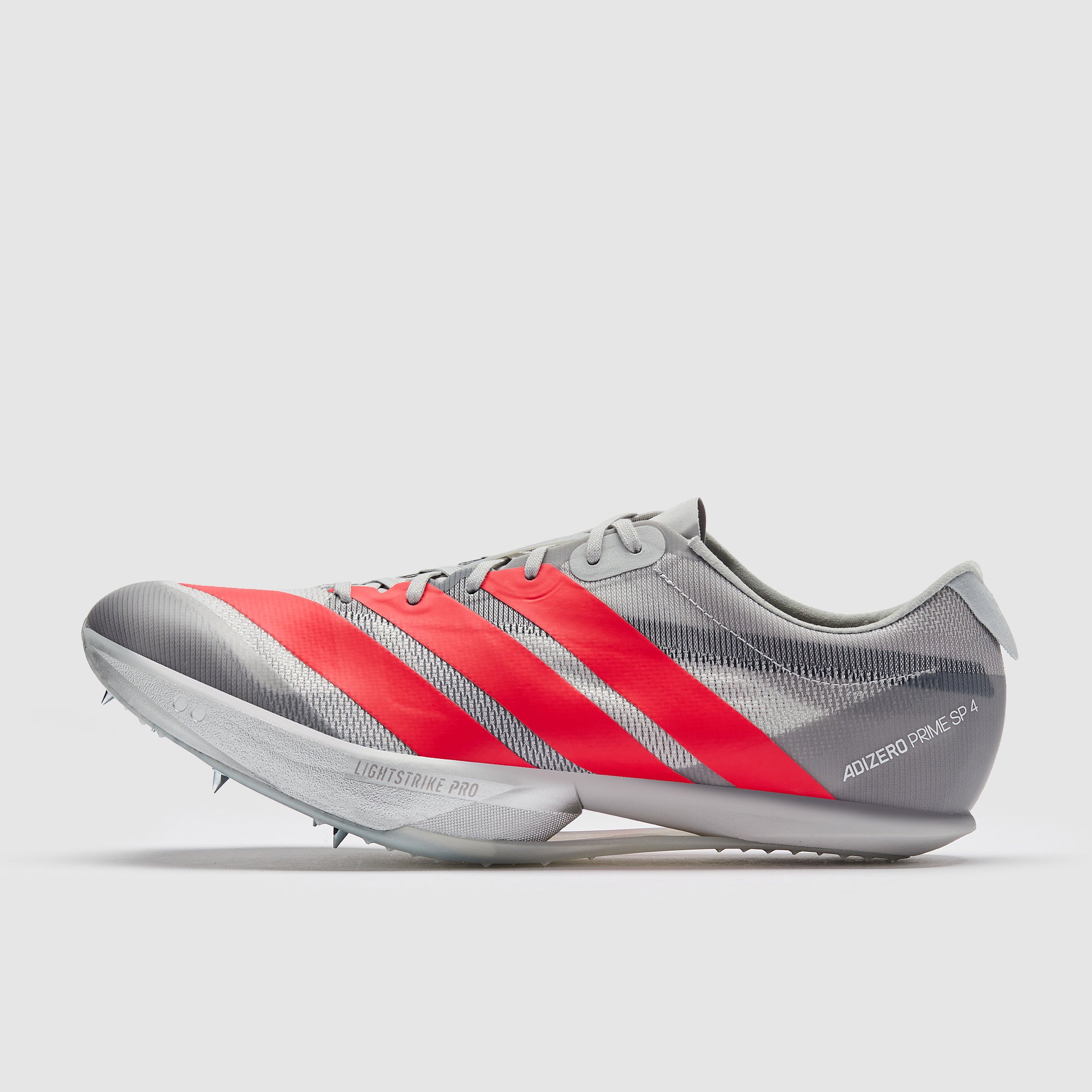adidas adizero Prime SP 4 - Grey Two/Lucid Red/Silver Met - Mens Shoes