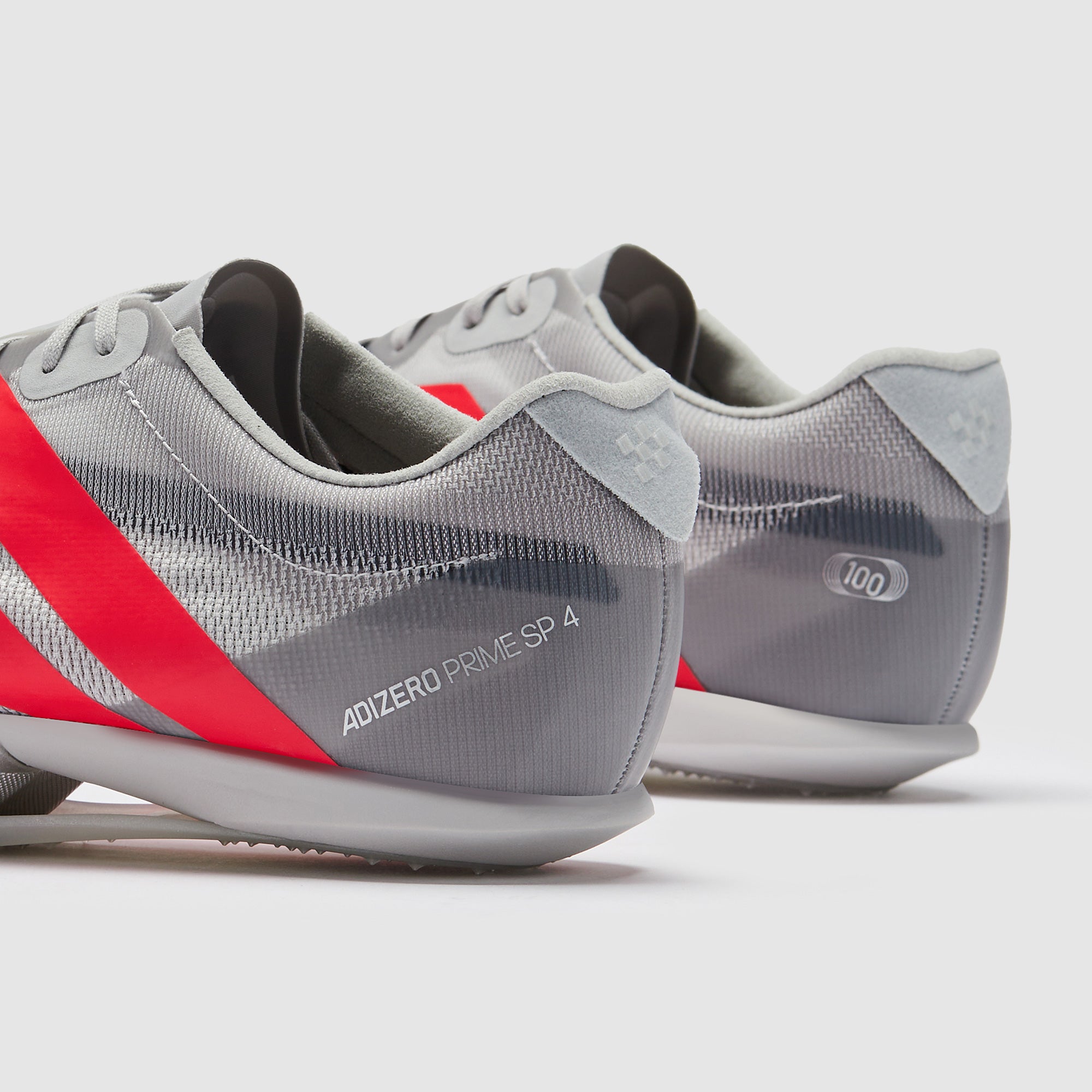 adidas adizero Prime SP 4 - Grey Two/Lucid Red/Silver Met - Mens Shoes