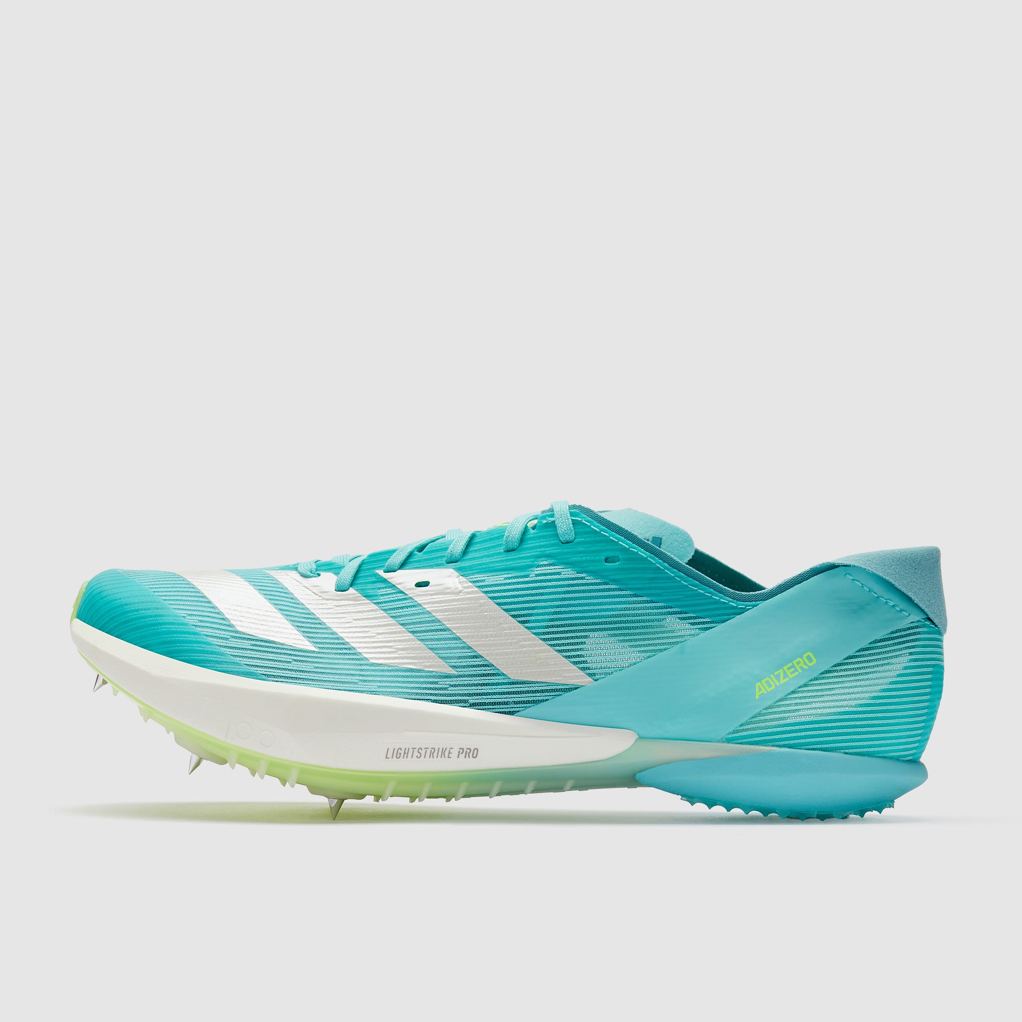 adidas adizero Long Jump - Flash Aqua/Zero Met./Lucid Lemon - Mens