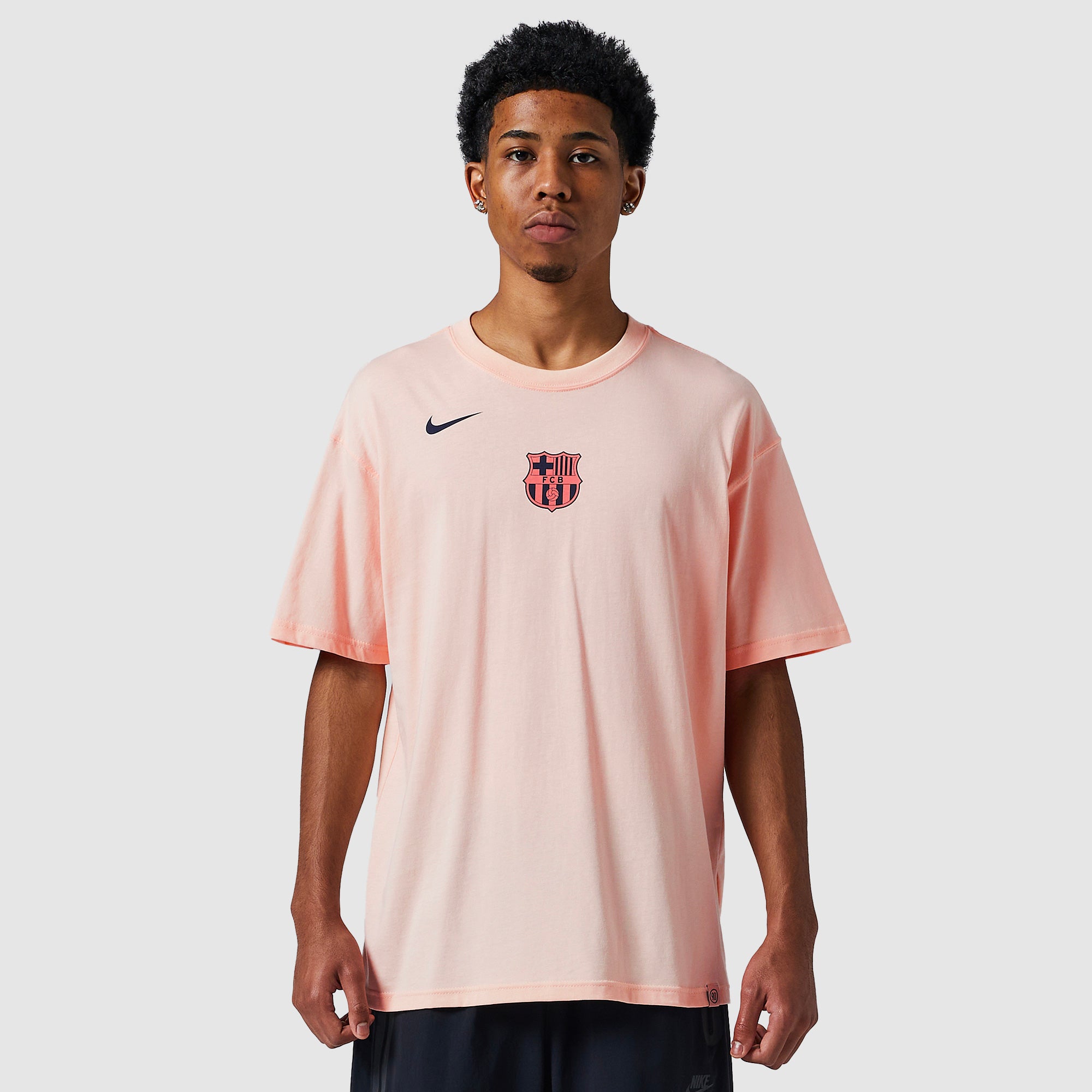 Nike FC Barcelona 25/26 Total 90 Remix T-Shirt - Crimson Tint