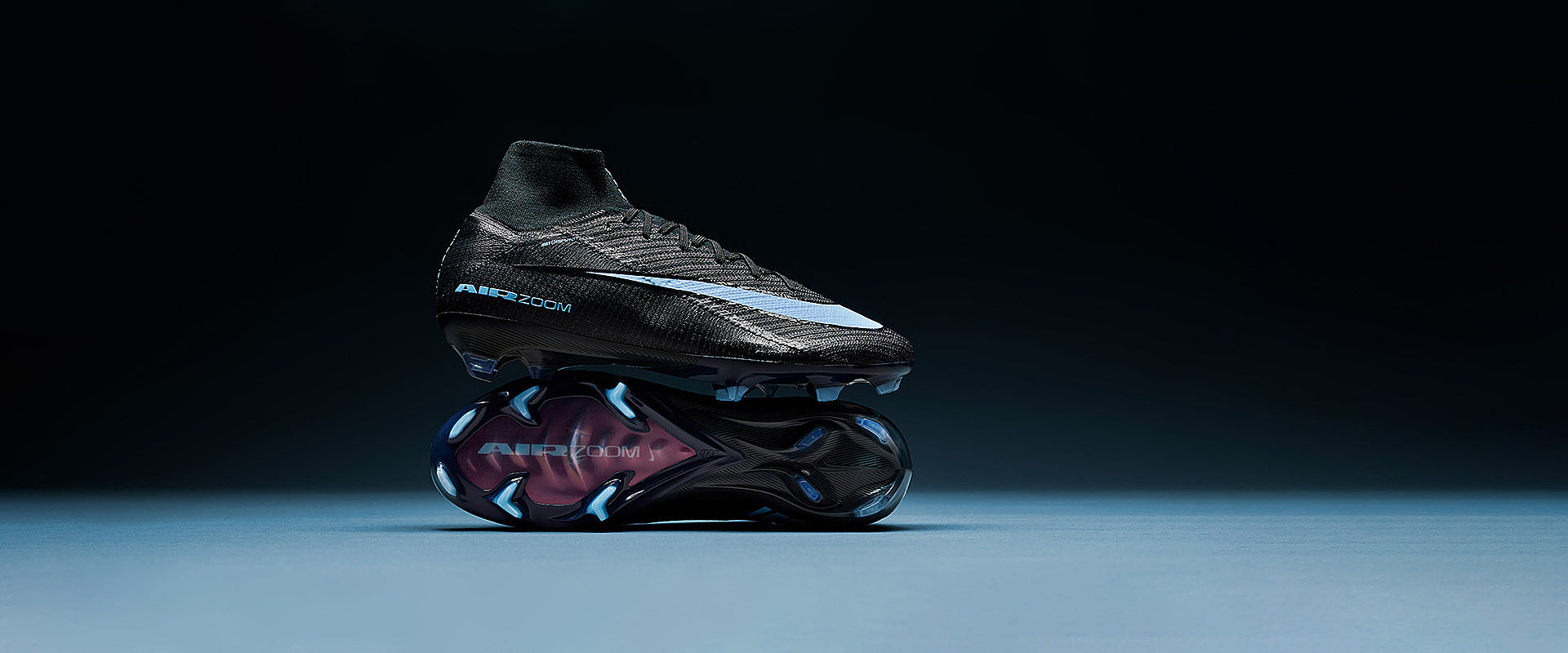 Nike ズームフライ　ライトブルー/ブラック　USサイズ10 Nike Air Zoom Mercurial Superfly X Elite Firm Ground - Black/Ice