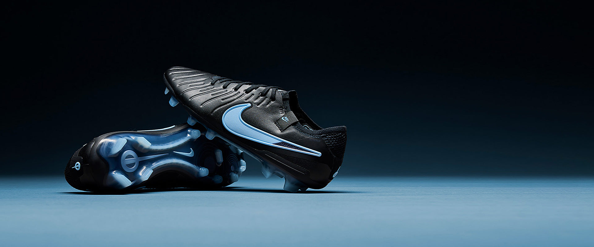 シューズ Nike Tiempo Nike Tiempo Legend X Elite Firm Ground - Black/Ice Blue - Adult Boots