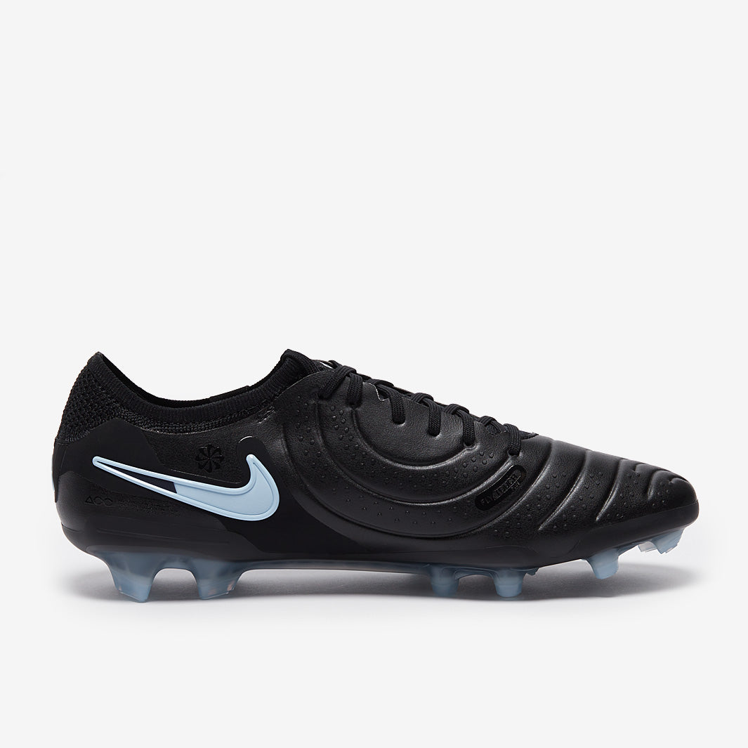 Nike Tiempo Legend X Elite Firm Ground - Black/Ice Blue - Adult Boots