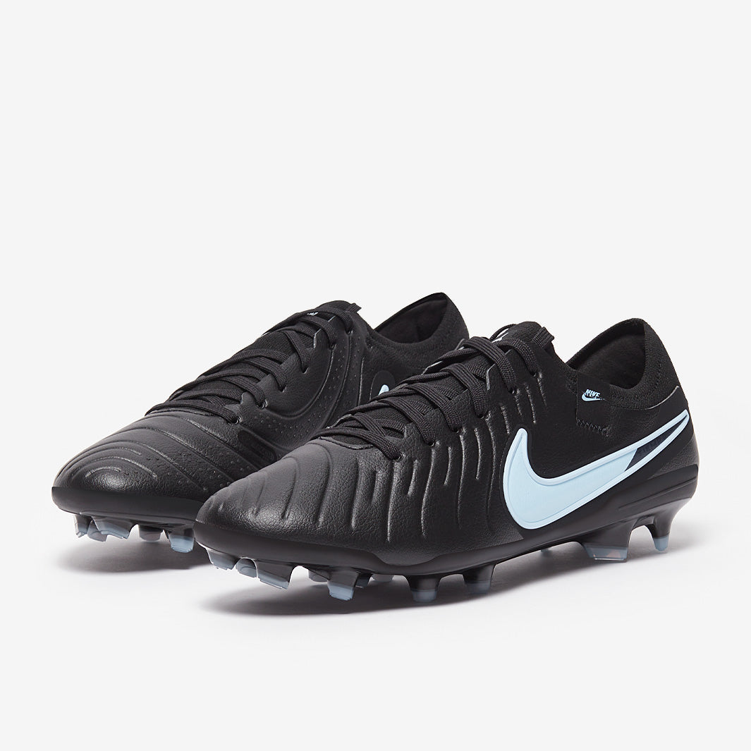 Nike Tiempo Legend X Pro Firm Ground - Black/Ice Blue - Adult Boots