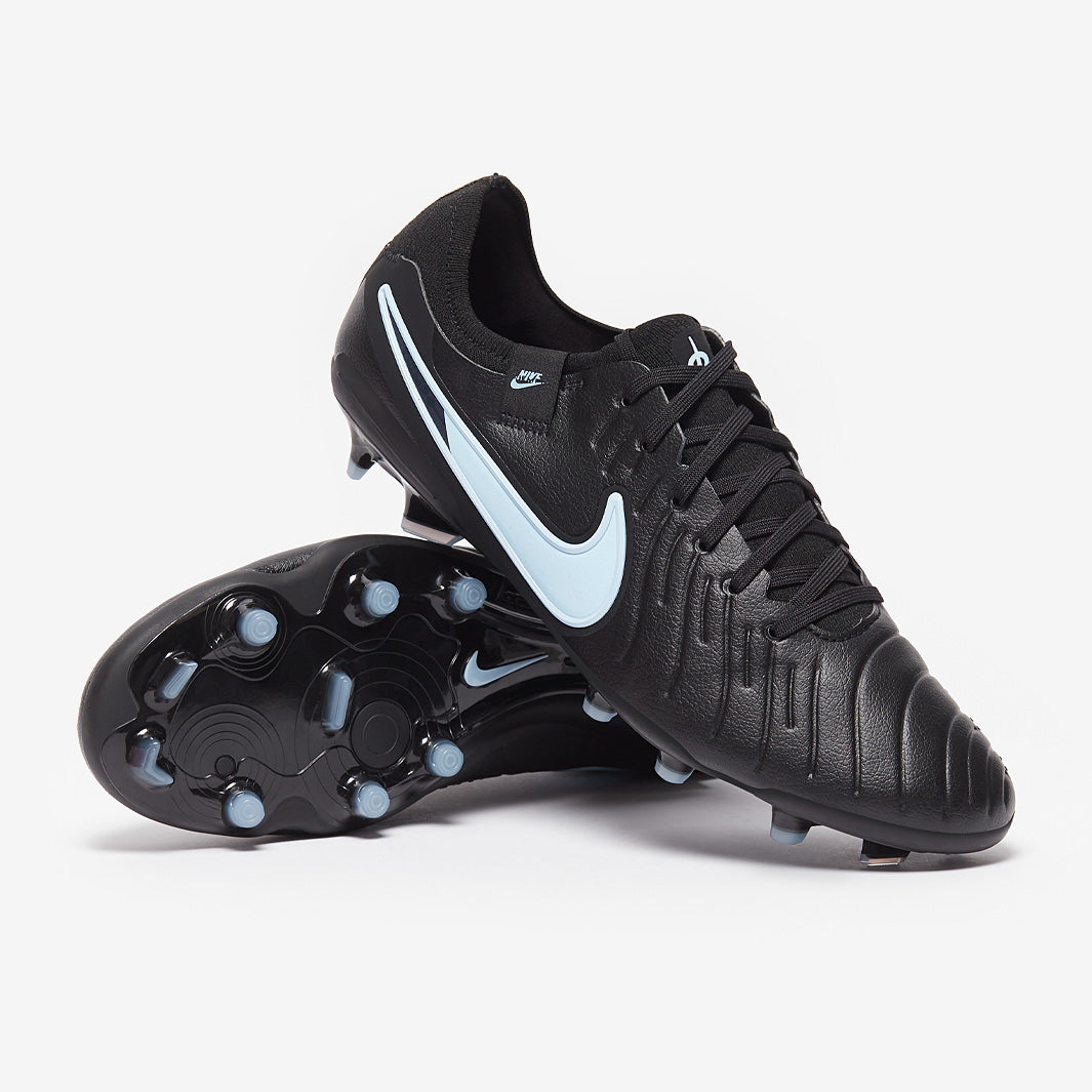 Nike Tiempo Legend X Pro Firm Ground - Black/Ice Blue - Adult Boots