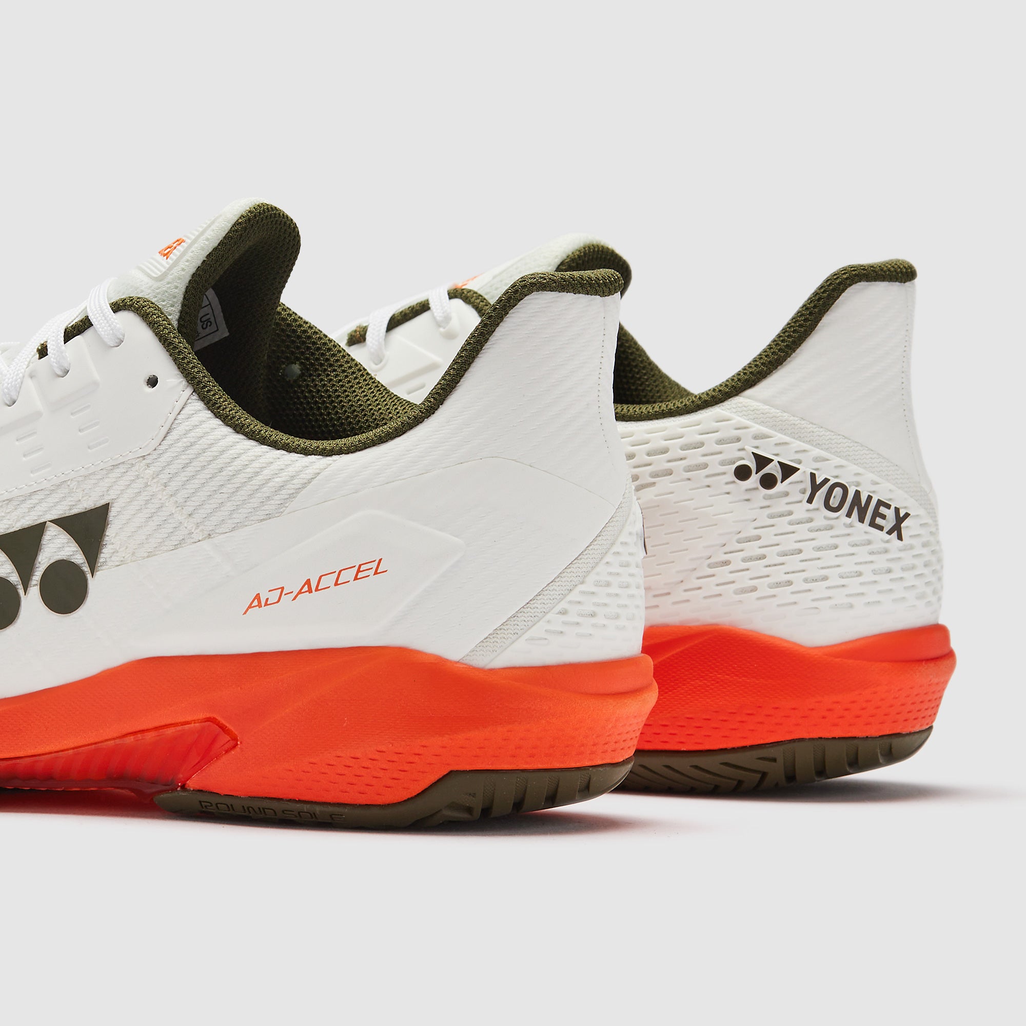 Yonex AD Accel Tennis Shoes - White/Orange - Mens Shoes