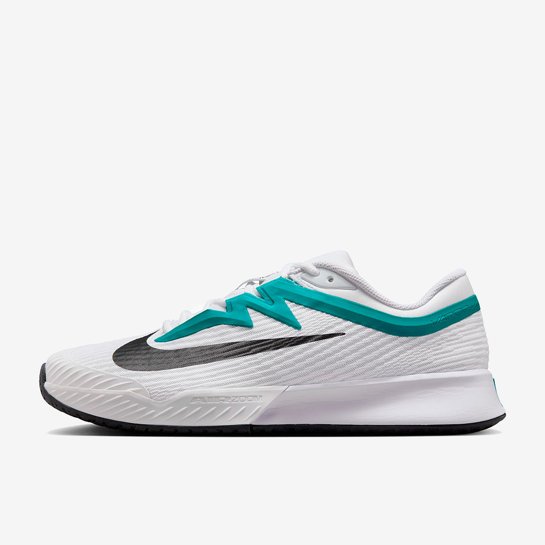 Nike Vapor Pro 3 Tennis Shoes - White/Black-Radiant Emerald - Mens