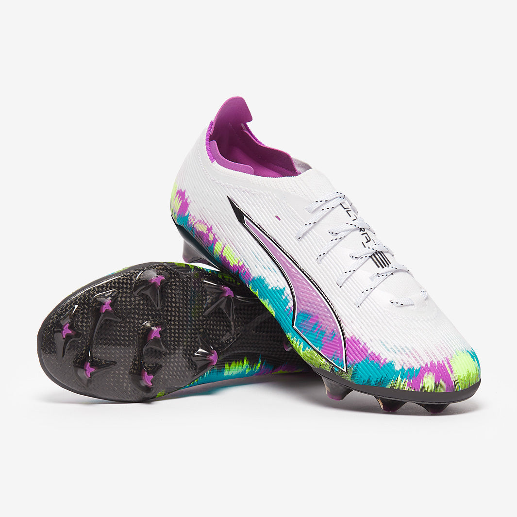 Puma Womens Ultra 6 Carbon Brilliance FG - Puma White/Fizzy Apple