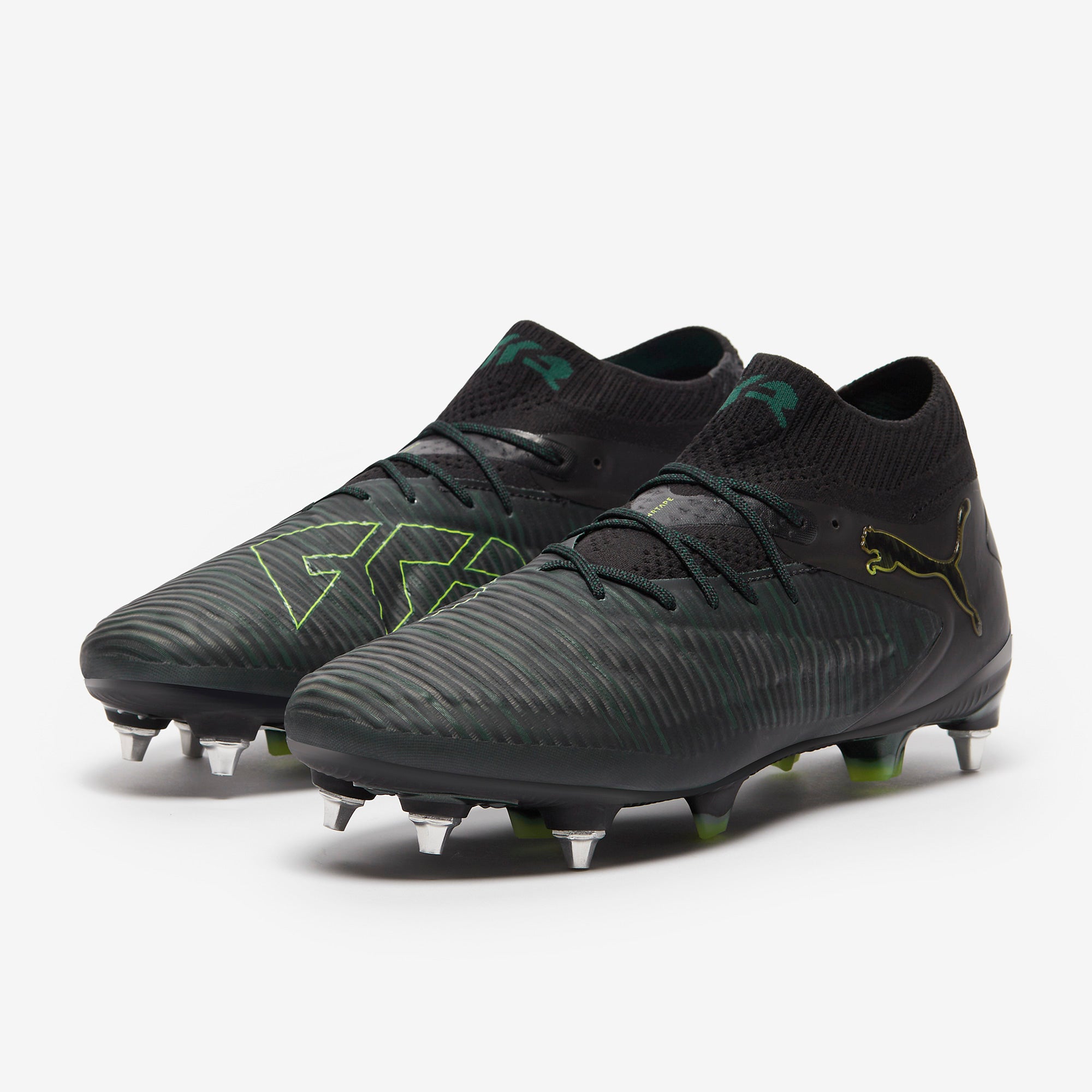 Puma Future 8 Ultimate MxSG - Puma Black/Fizzy Light/Green Terrain