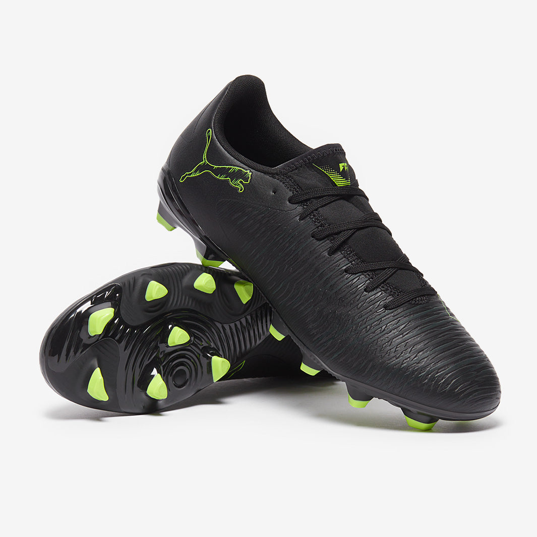 プーマ ワン 5.1 FG/AG プーマブラック×プーマエイジドシルバー 28 Puma One 5.1 FG/AG - Puma Black/Energy Red/Aged Silver - Firm