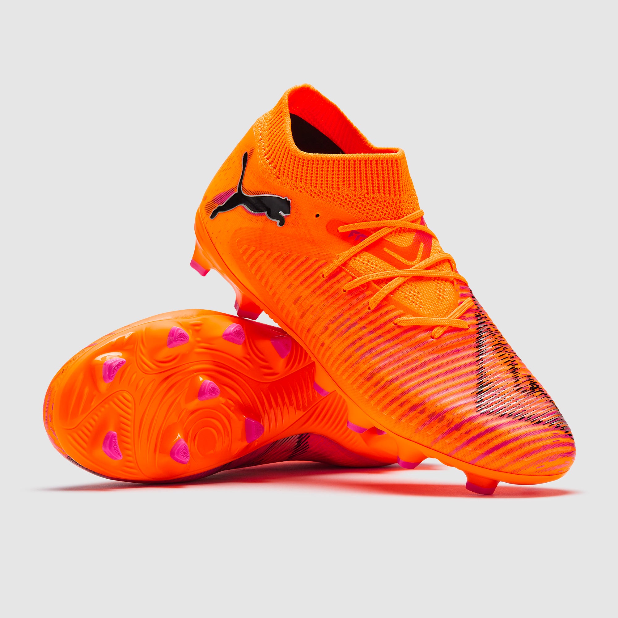 Puma Kids Future 8 Pro FG/AG - Heat Fire/Puma Black/Ravish - Junior Boots
