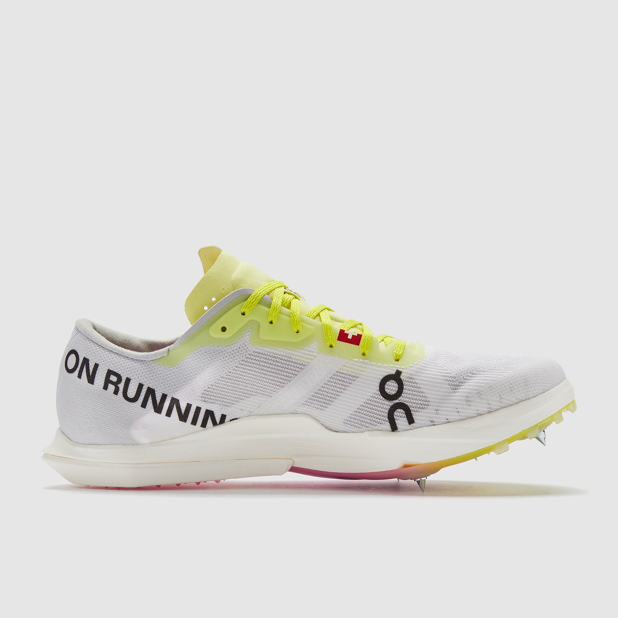 On Cloudspike Amplius 2 - White/Raspberry - Mens Shoes