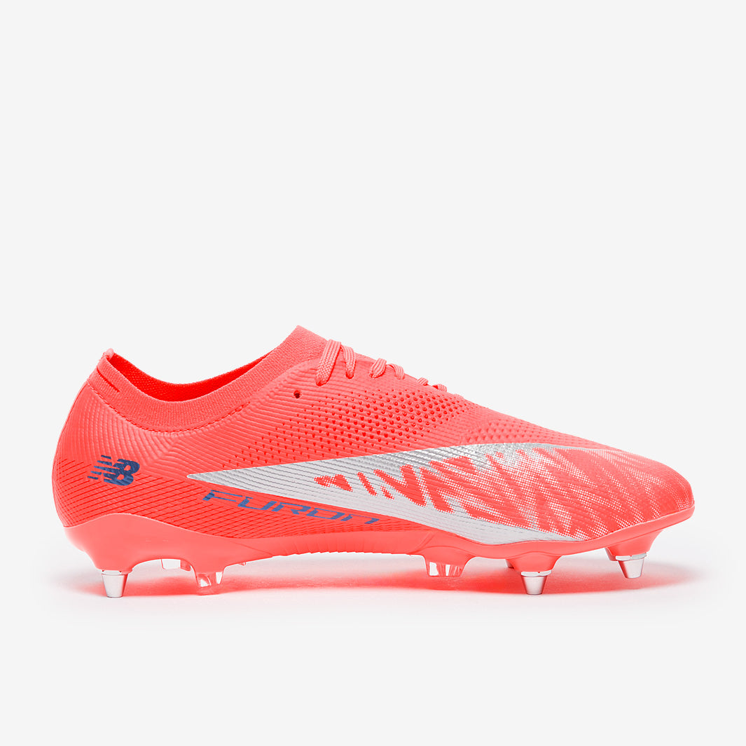 New Balance Furon Elite Soft Ground - Red/Silver - Adult Boots