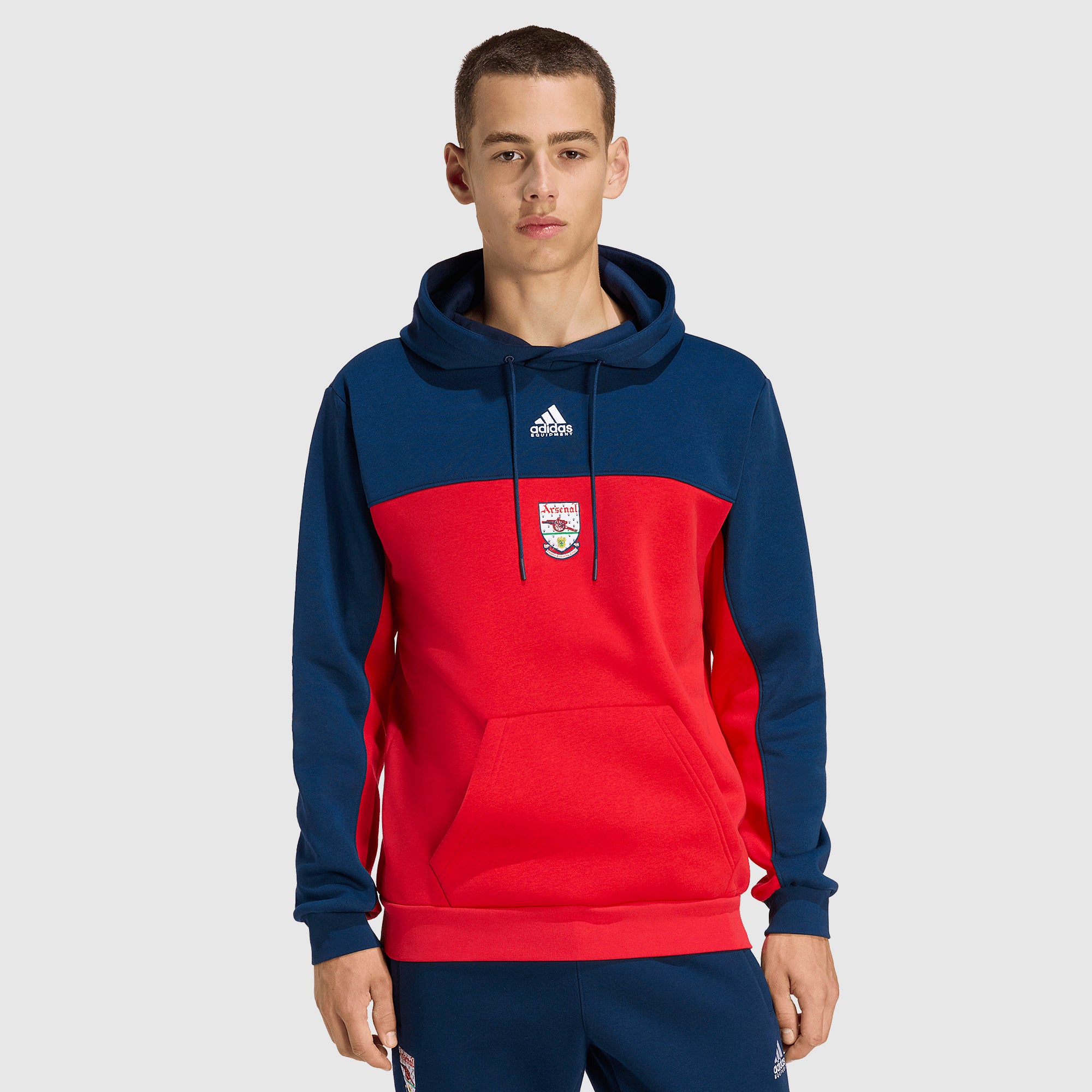 adidas Originals Arsenal 92-94 Hoodie - Red/Collegiate Navy - Mens