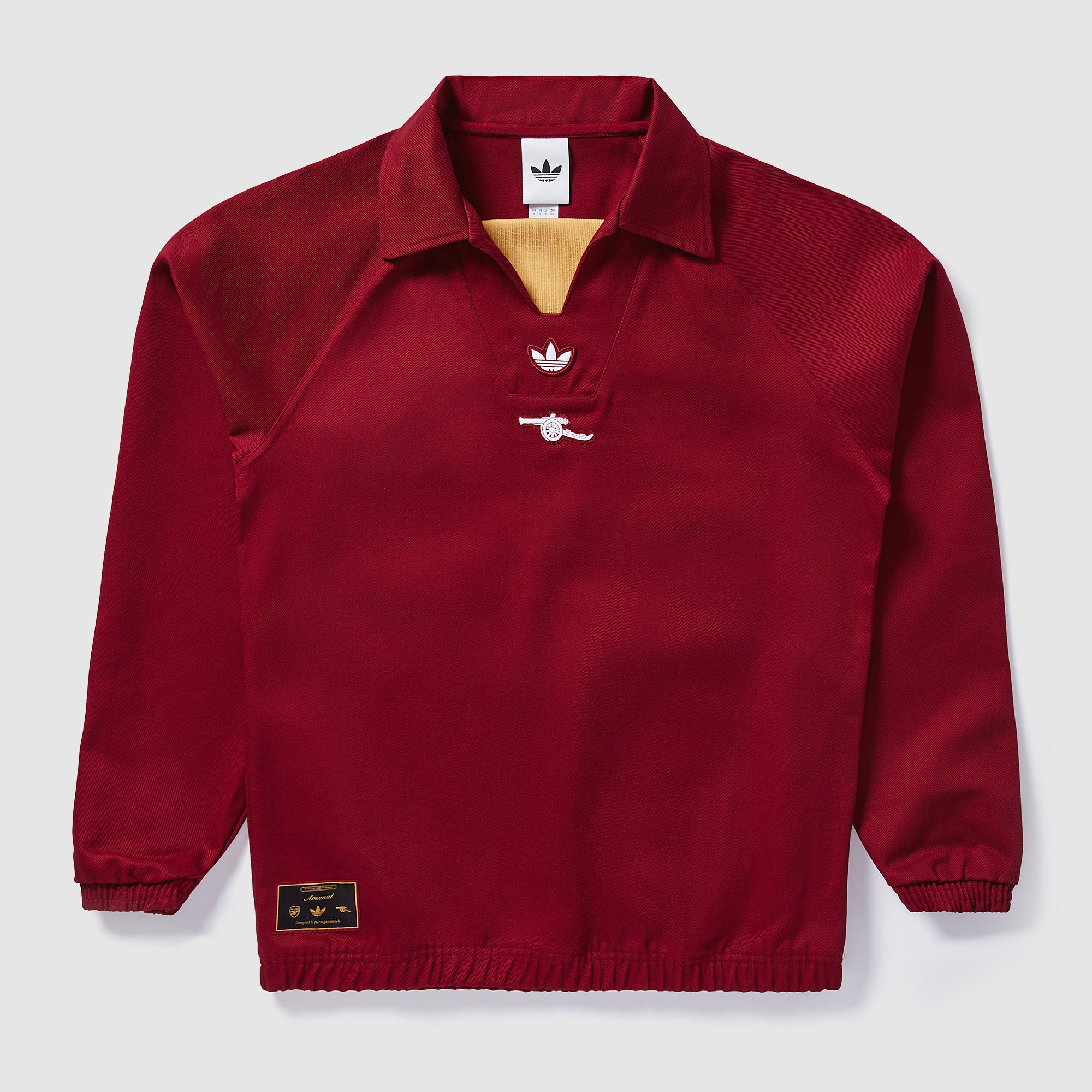 adidas Arsenal 25/26 Terrace Icon Drill Top - Team Coll Burgundy 2
