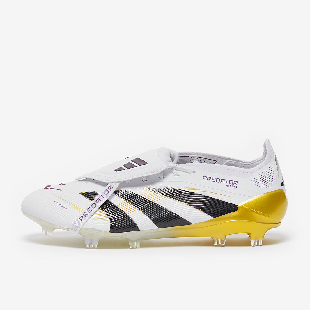 adidas Predator Elite Tongue Firm Ground - White/Core Black/Met