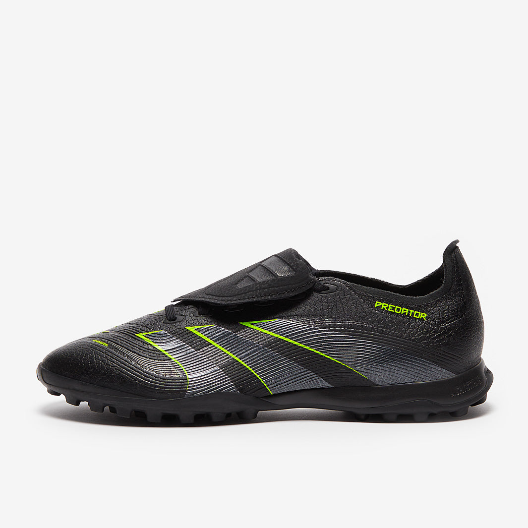 adidas Predator League Tongue Turf - Core Black/Carbon/Lucid Lemon