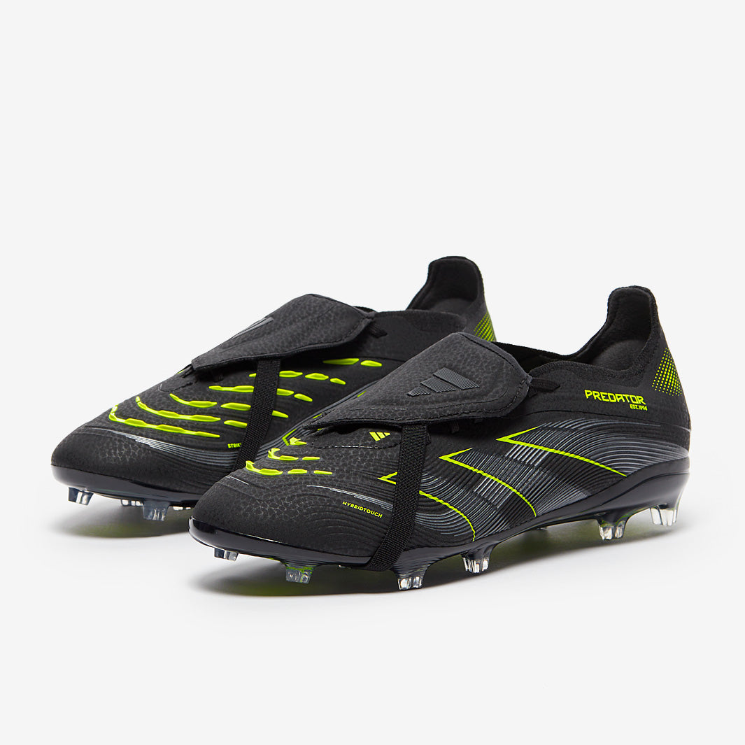 adidas Kids Predator Elite Tongue Firm Ground - Core Black/Iron