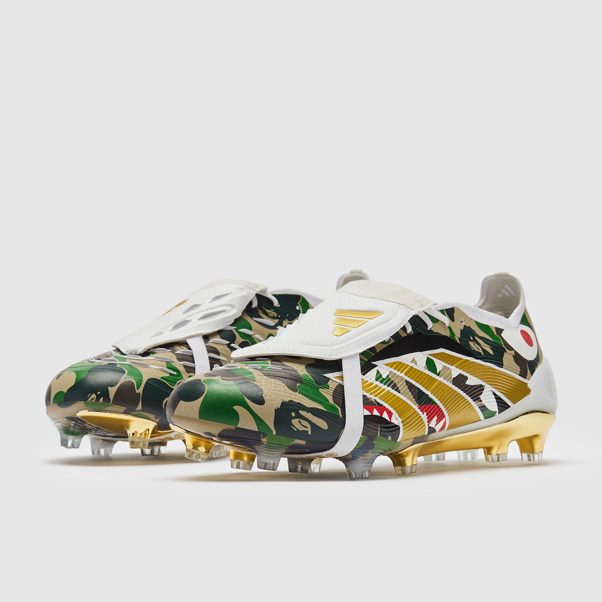 adidas Predator Elite Tongue x BAPE Firm Ground - Hemp/Gold Met./Ftwr White  - Adult Boots