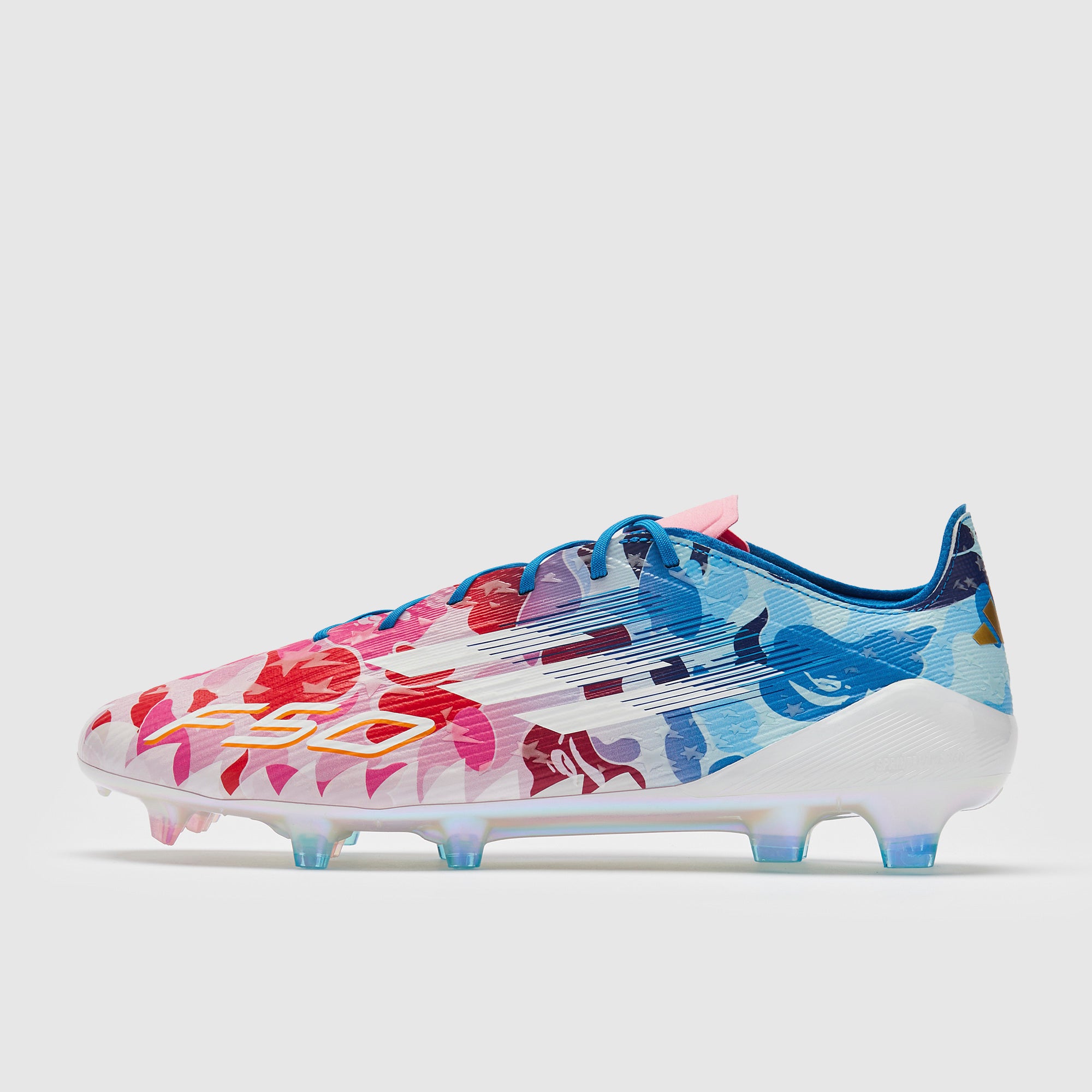 【28.0】BAPE x adidas F50 ELITE FG adidas F50 Elite x BAPE Firm Ground - Clear Pink/Ftwr White/Icey