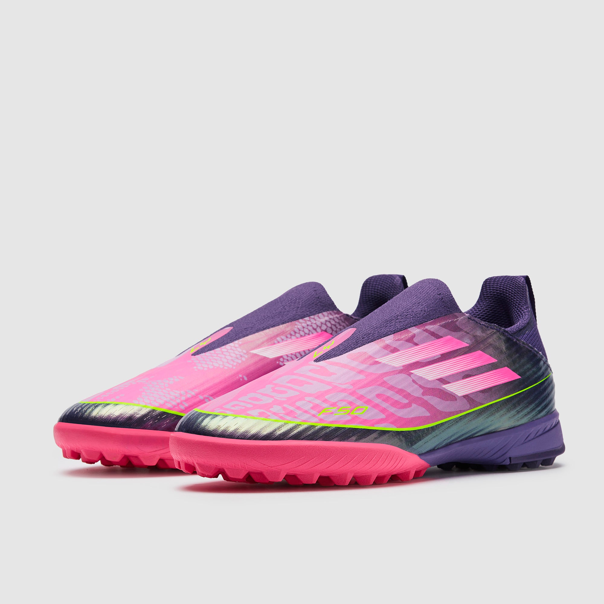 adidas Kids F50 League Laceless x Lamine Yamal Turf - Unity Purple