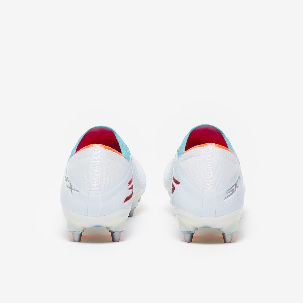 Skechers SKX 2 Elite Soft Ground - White/Teal/Coral - Adult Boots