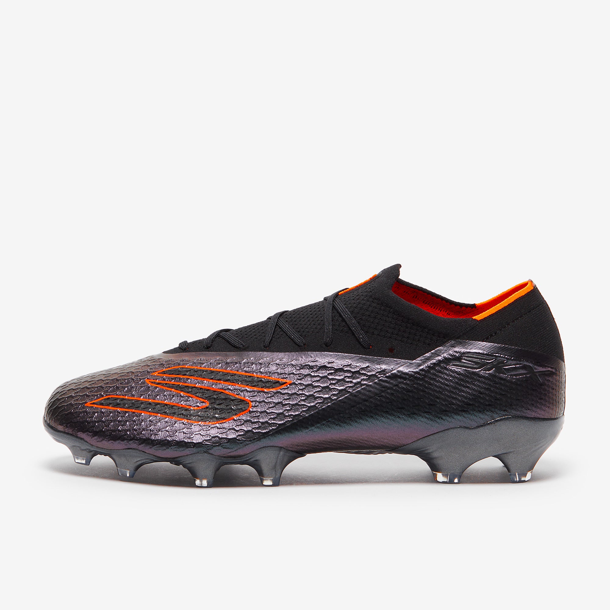 Skechers SKX 2 Elite Firm Ground - Black/Black/Orange - Adult Boots