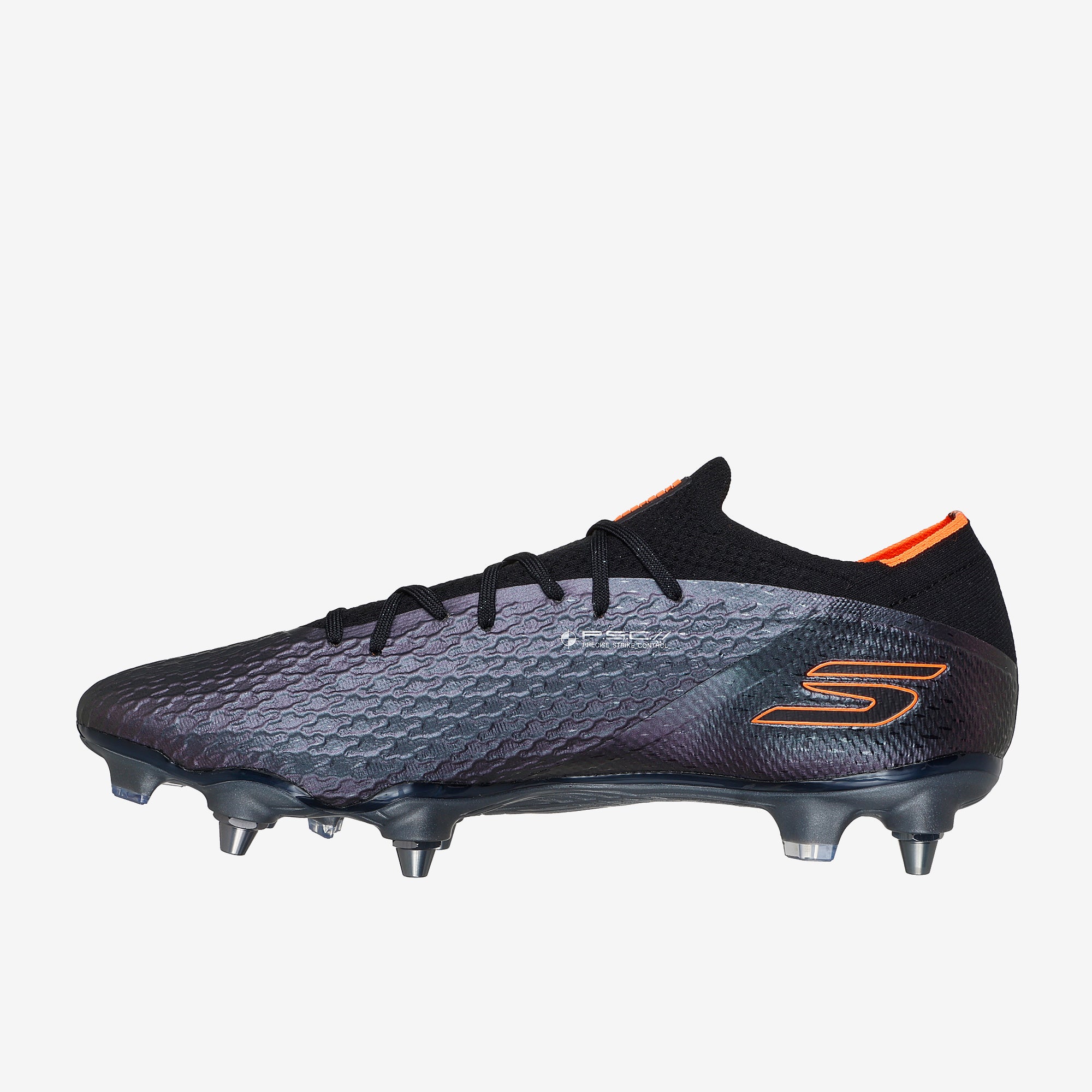Skechers SKX 2 Elite Soft Ground - Black/Black/Orange - Adult Boots