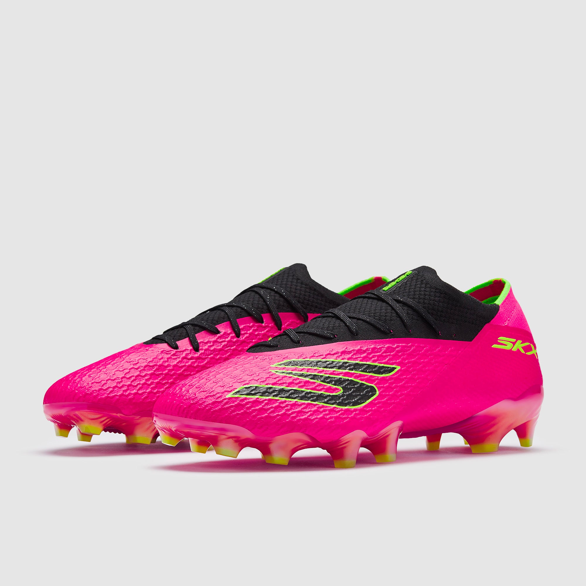 スックuk Skechers SKX 2 Elite Firm Ground - Pink/Black/Volt - Adult Boots