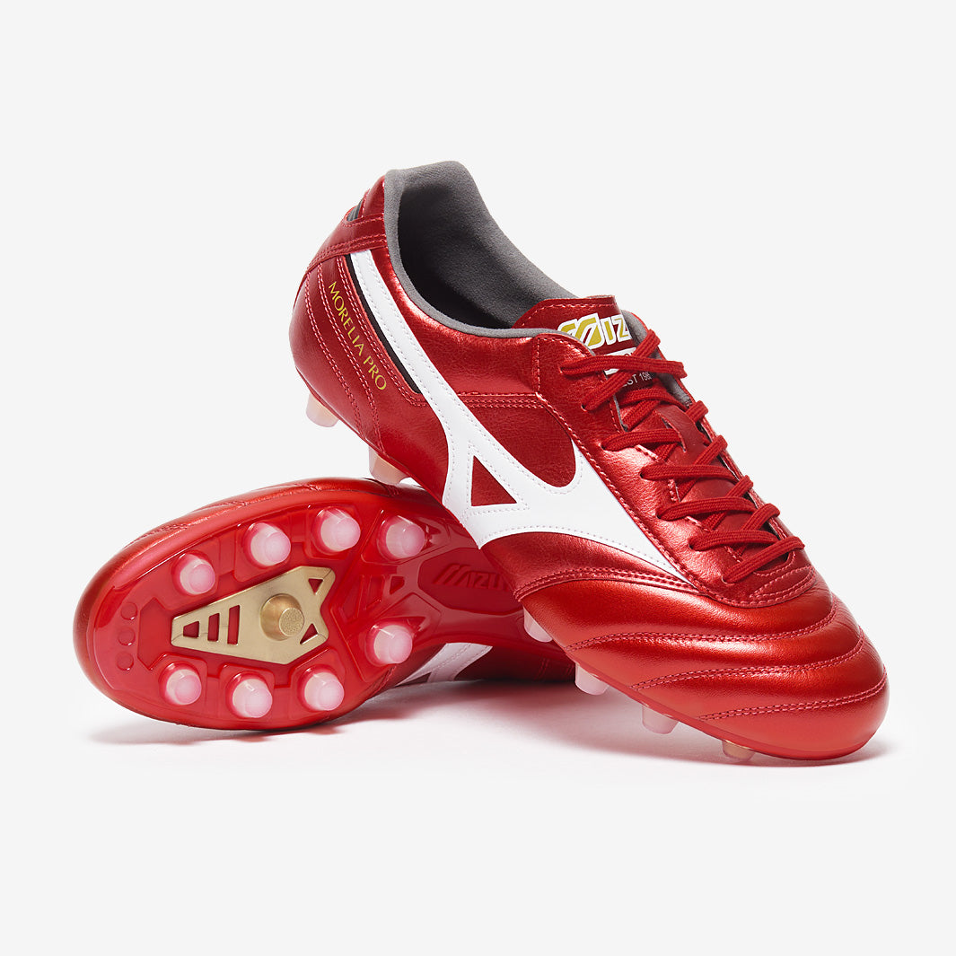 Mizuno Morelia II Made in Japan Firm Ground - Morelia 40th Red