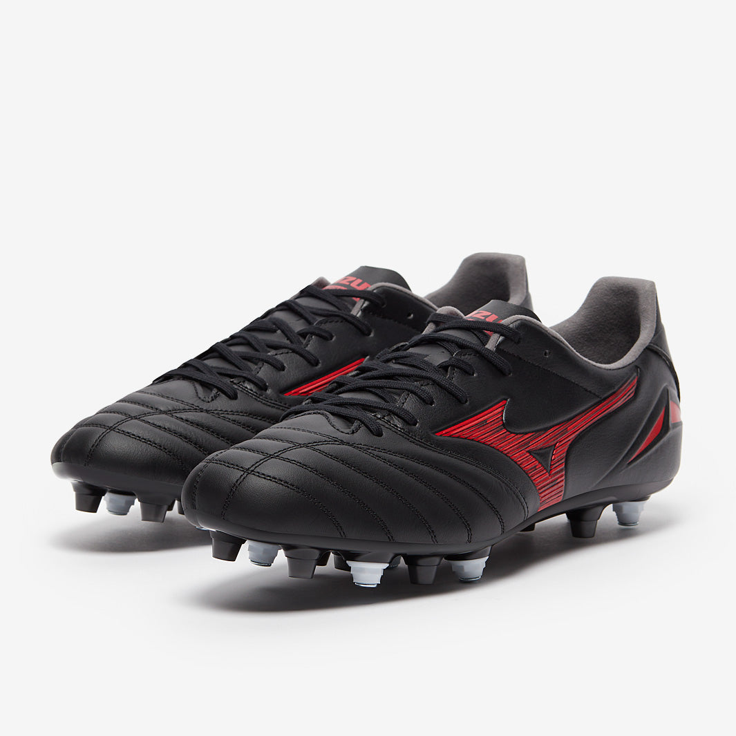Mizuno Morelia Neo IV Pro Mix Soft Ground - Black/Morelia 40th Red