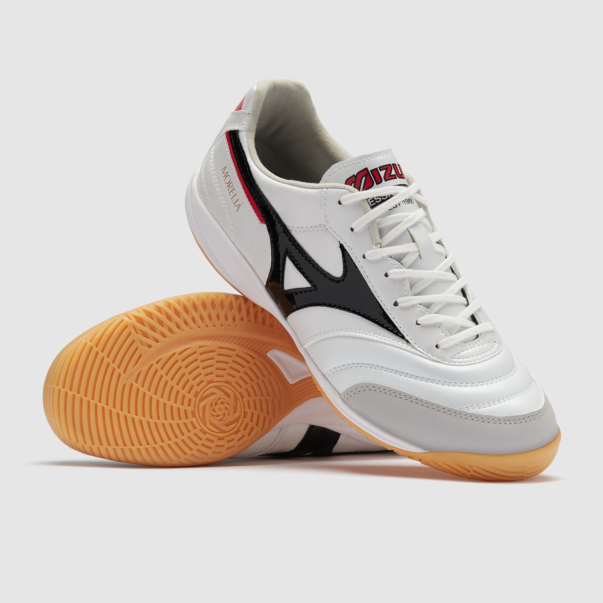 Mizuno Morelia Sala Pro Indoor - Black/White/Chinese Red - Adult Boots