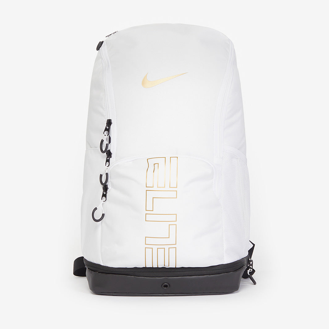 Nike Varsity Elite Backpack - White/Black/Metallic Gold - Bags